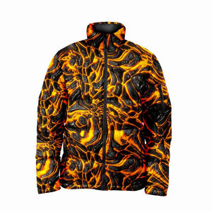 Veste d'hiver unisexe en gros OEM/ODM, logo personnalisé imprimé sur le devant, imperméable, coupe-vent, confortable - Product Image 4