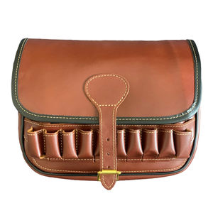 Bolsa de Cartuchos de Cuero OEM Personalizada, Porta Cartuchos de Cuero Negro o Marrón, Bolsas de Cartuchos de Cuero Personalizadas PK para Deportes de Tiro con Arcilla - Product Image 4