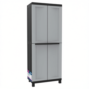 Armario Portátil TWIST Negro 3680 de 70 cm con 2 Puertas Abatibles y Acabado Gris Negro, Kit de Muebles de Terry - Product Image 3