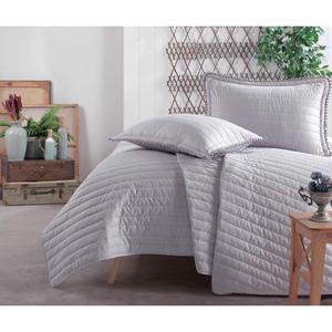 Classy Pedra V2 Colcha doble gris Colcha elegante para comodidad y estilo - Product Image 1