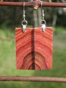 ขายส่งแฟชั่นเครื่องประดับหลายสีสีน้ําตาลผู้หญิงดอกไม้รูปร่างDrop Charmเรซิ่นต่างหูไม้Eidคริสต์มาสเครื่องประดับไม้ - Product Image 6