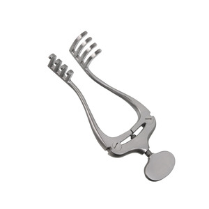 Jansen Mastoid Retractor, 4x4 Puntas, Blunt, 4 1/2 Soft Tissue Right Angle Retractor Instrumentos Quirúrgicos de Acero Inoxidable - Product Image 2