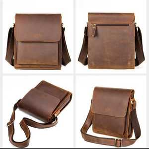 Sacs à bandoulière véritables pour hommes disponibles dans toutes les couleurs 100% cuir pur personnalisé votre propre logo et étiquette sacs à bandoulière - Product Image 3