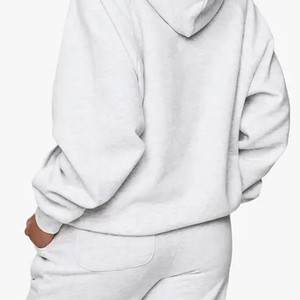 Sweat à capuche en polaire de style simple pour femmes avec un matériau respirant et durable Prix bas Personnalisé et logo pour les commandes en gros Vêtements décontractés - Product Image 6