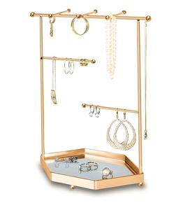 Boucle d'oreille en laiton de haute qualité suspendu présentoir et support d'affichage de boucle d'oreille support de support de bijoux de mode - Product Image 4