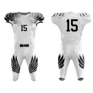 Maillot de football américain personnalisé respirant en Spandex/Coton, anti-bactérien, anti-UV, confortable, uniforme unisexe pour adultes - Product Image 5