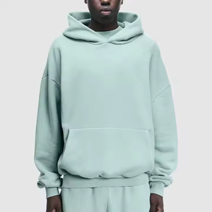 Al por mayor, fabricante personalizado: Sudadera de invierno de largo completo, estilo streetwear, oversize, de corte holgado, con dobladillo sin rematar, lavado ácido, de felpa francesa, efecto descolorido por el sol y pedrería. - Product Image 2