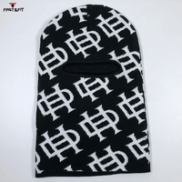 Pasamontañas Deportivo Unisex de Alta Calidad al por Mayor, Diseño Sublimado, para Uso Diario, Resistente al Viento, Color Negro, Personalizable, 100%