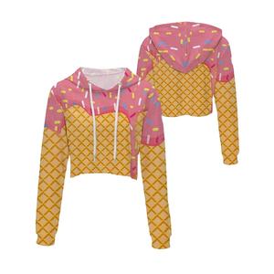 Top corto para mujer más vendido al mejor precio, sudaderas con capucha ligeras personalizadas para mujer, Top corto con capucha 2026 - Product Image 3