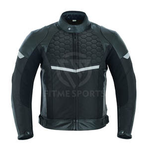 Chaqueta de invierno de moto para hombre al mejor precio de cuero genuino, venta en línea teñida lisa, chaqueta de moto para hombre - Product Image 1