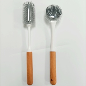 Reusable Cleaning Kitchen <strong>Bottle</strong> <strong>Brush</strong> With Wooden Handle - Product Image 2