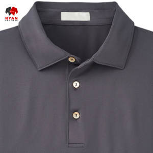 Chemises polo personnalisées Ryan Pro Gear pour hommes avec logo personnalisé, tissu respirant, séchage rapide, design ODM - Product Image 5