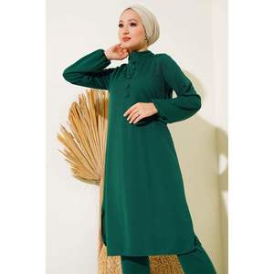 ชุดเสื้อ2ชิ้นประดับกระดุมมรกต - Product Image 1