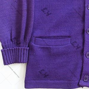 Cárdigan de Invierno para Mujer al por Mayor, Suave, de Lana/Acrílico, con Botones, Bolsillos, Cuello en V, Apliques, Bordados y Letras Personalizadas - Product Image 5