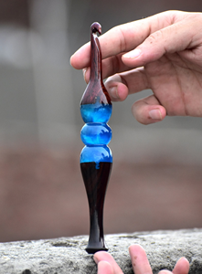 Handmade Rosewood <b>Crochet</b> <b>Hook</b> with Resin Handle (3mm-12mm) Handcrafted <b>Crochet</b> <b>Hooks</b> For Knitting And Crocheting - Product Image 2