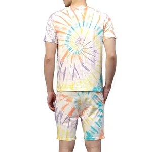 Ensemble T-shirt et short pour homme de qualité supérieure, 100% coton tricoté, léger, séchage rapide, impression de logo personnalisée, vêtements décontractés, OEM - Product Image 2