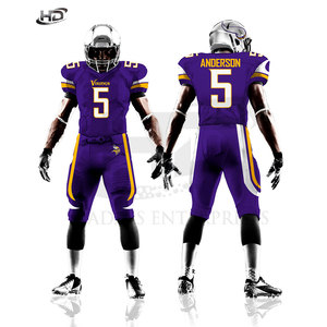 Design personnalisé uniforme de football américain fabriqué en gros au Pakistan uniforme de football américain - Product Image 1