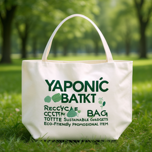 Borsa Tote in Cotone Riciclato Yaponic, Gadget Sostenibile, Articolo Promozionale Ecologico - Product Image 3