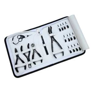 Kit d'outils personnalisés pour extensions capillaires avec applicateur pour extensions à bandes, pince à micro-crimper, outil de coupe et de retrait pour liaisons à la kératine, pinces à cheveux - Product Image 1