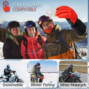 Guantes de esquí de cuero de alta calidad para hombre 2024, nueva moda, equipo de entrenamiento ligero para Fitness - Product Image 4