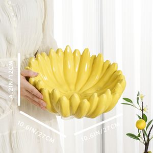 Bol à <span class=keywords><strong>fruits</strong></span> pour comptoir <span class=keywords><strong>de</strong></span> cuisine-<span class=keywords><strong>Corbeille</strong></span> à <span class=keywords><strong>fruits</strong></span> <span class=keywords><strong>en</strong></span> <span class=keywords><strong>céramique</strong></span> <span class=keywords><strong>en</strong></span> forme <span class=keywords><strong>de</strong></span> banane <span class=keywords><strong>de</strong></span> 10 pouces, bol à clé pour table d'entrée - Product Image 2