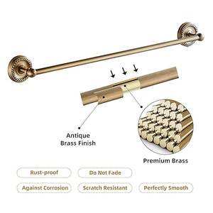 Porte-serviettes de bain en laiton de vente chaude avec de l'or - Product Image 3