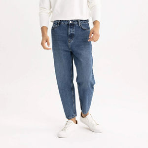 กางเกงยีนส์ทรงหลวมแนวสตรีทสำหรับผู้ชาย, กางเกงยีนส์ทรงหลวมสไตล์ฮิปฮอปครอสไซส์ใหญ่พิเศษ - Product Image 4