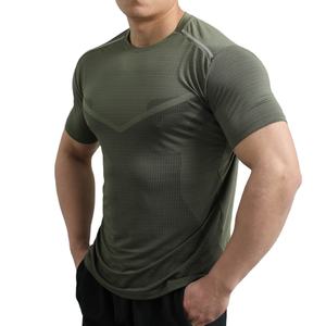 T-shirt en coton tricoté T-shirt imprimé brodé Streetwear Graphic Tees Blank Boxy T-shirt pour l'été - Product Image 1