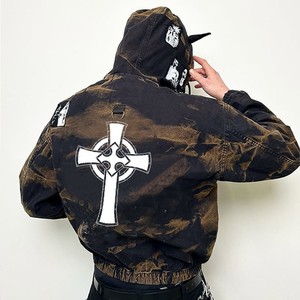 Sweat à capuche unisexe avec strass, streetwear hip-hop, cristal diamant, hiver, 100% coton, logo personnalisé, fournisseur en gros - Product Image 4