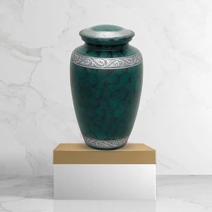 Urne funéraire en métal artisanale de haute qualité, magnifique urne funéraire en gros pour cendres humaines, souvenir commémoratif à prix avantageux - Product Image 4