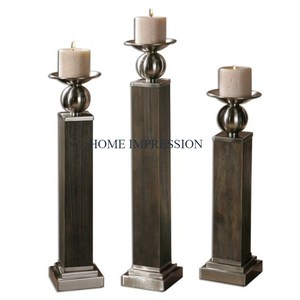 <b>Large</b> Silverware Aluminum Candle Holders Exclusive Quality for Christmas Table Decoration Luxury Candle Holder Wholesale Price - Product Image 6