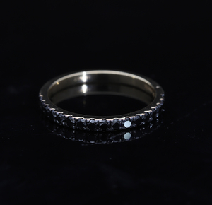 สายเพชรซ้อนกันได้สีทอง14K ที่มีเพชร0.23CTW กลมเป็นธรรมชาติในการตั้งค่าที่ละเอียดอ่อนเพื่อความสง่างามเหนือกาลเวลา - Product Image 3