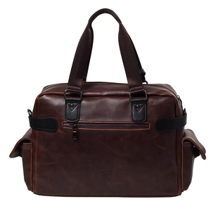 Bolso de cuero duradero Vintage para hombre, maletín de negocios con ruedas y ruedas de viaje de piel de vaca, con bolsos - Product Image 4
