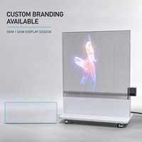 Écran LED transparent, panneau modulaire à pixels fins pour vitrine de magasin, stand de marque