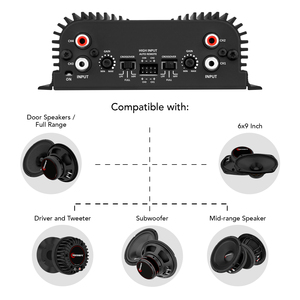 Taramps TS 400x4 Black <b>with</b> Automatic High Level Input 400 Watts RMS 2 Ohms 4 Channels Full Range Car Audio <b>Amplifier</b> System - Product Image 5