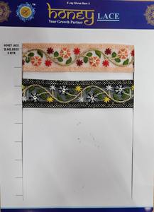 Encaje bordado floral negro elegante con detalles intrincados, perfecto para crear vestidos de novia sofisticados, ropa de noche - Product Image 2