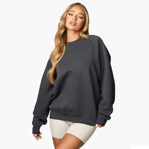 Sudaderas con capucha de gimnasio para mujer Sudaderas con capucha cortas personalizadas en blanco Sudaderas con capucha atléticas para mujer Sudaderas con hombros caídos de gran tamaño Tarifa al por mayor - Product Image 5