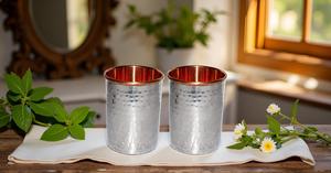 Tasse en métal de bière de cuivre d'acier inoxydable argenté de haute qualité pour des tasses de Julep de menthe de barre en gros - Product Image 5