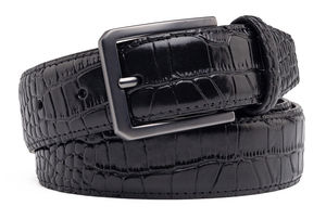 Cinturón de Cuero Vacuno Genuino Vintage de Alta Calidad para Hombre, con Hebilla de Acero, para Vestir Casual o de Trabajo, para Jeans, Novedad de 2024 - Product Image 2