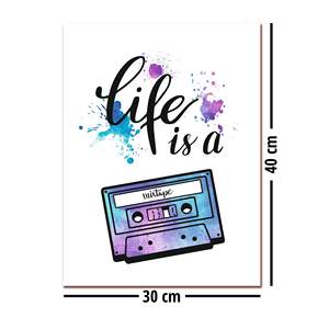 Impresión Artística en Papel: La Vida Es una Mezcla de Sonidos, Patrón Elegante de Naturaleza Muerta - Product Image 2
