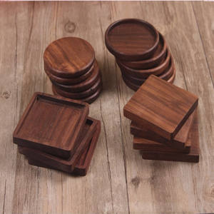 Manufacturer Wooden coaster Set Custom Acacia square Black Round Wood Pallet Coasters at <b>Star</b> Crafts India - Product Image 6