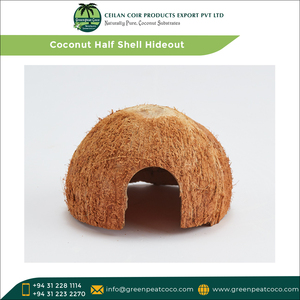 กะลามะพร้าวธรรมชาติ100% สำหรับใช้เป็นที่ซ่อนของสัตว์ขนาดเล็กทำจากกะลามะพร้าวครึ่งหนึ่งของโลก - Product Image 2