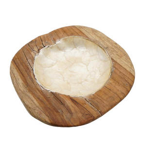 Charmant bol de service en bois artisanal parfait pour la soupe de riz, les fruits et la salade Design unique pour les ustensiles de cuisine en gros - Product Image 5