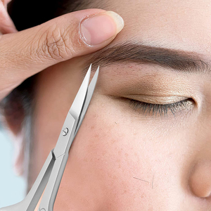 Top Quality Cuticle <b>Nail</b> Scissor Sharp Point Finish Sand Stainless Steel Beauty <b>Nail</b> Care Scissor With Leather Pouch - Product Image 5