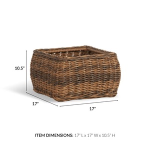 Inspired Visions <b>Wicker</b> Decorative <b>Basket</b> Handmade Storage <b>Basket</b> Wholesale eco-friendly Made in Viet Nam - Product Image 2