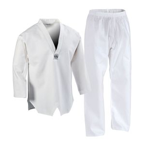 Ligero Taekwondo Dobok, transpirable con cuello en V uniforme para el verano y la práctica intensiva - Product Image 1