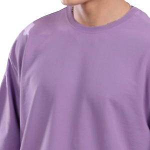 เสื้อยืดคอกลมแขนสั้นสำหรับผู้ชายทำจาก300GSM ผ้าโพลีเอสเตอร์/ ผ้าฝ้ายขนาดใหญ่ออกแบบได้ตามที่ต้องการ - Product Image 4