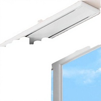 Rail de rideau silencieux à double voie KUZRZNH en aluminium pour salon, chambre à coucher, séparateur de pièce, rail de plafond