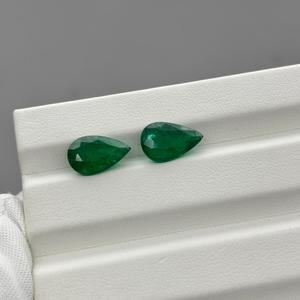 Esmeralda Natural de Primera Calidad, Corte Pera de 4 Quilates, Piedra de Nacimiento de Mayo, para Anillos Hechos a Mano, Esmeralda Suelta, Proveedor de Joyería al por Mayor - Product Image 2