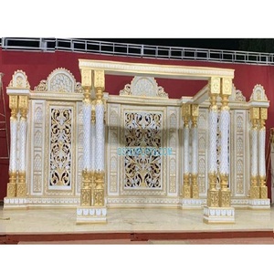 Grand AJ Mahal-Mandap para boda india, mandalas de FRP para boda india de diseño novedoso, decoración de boda para interiores con clase - Product Image 1